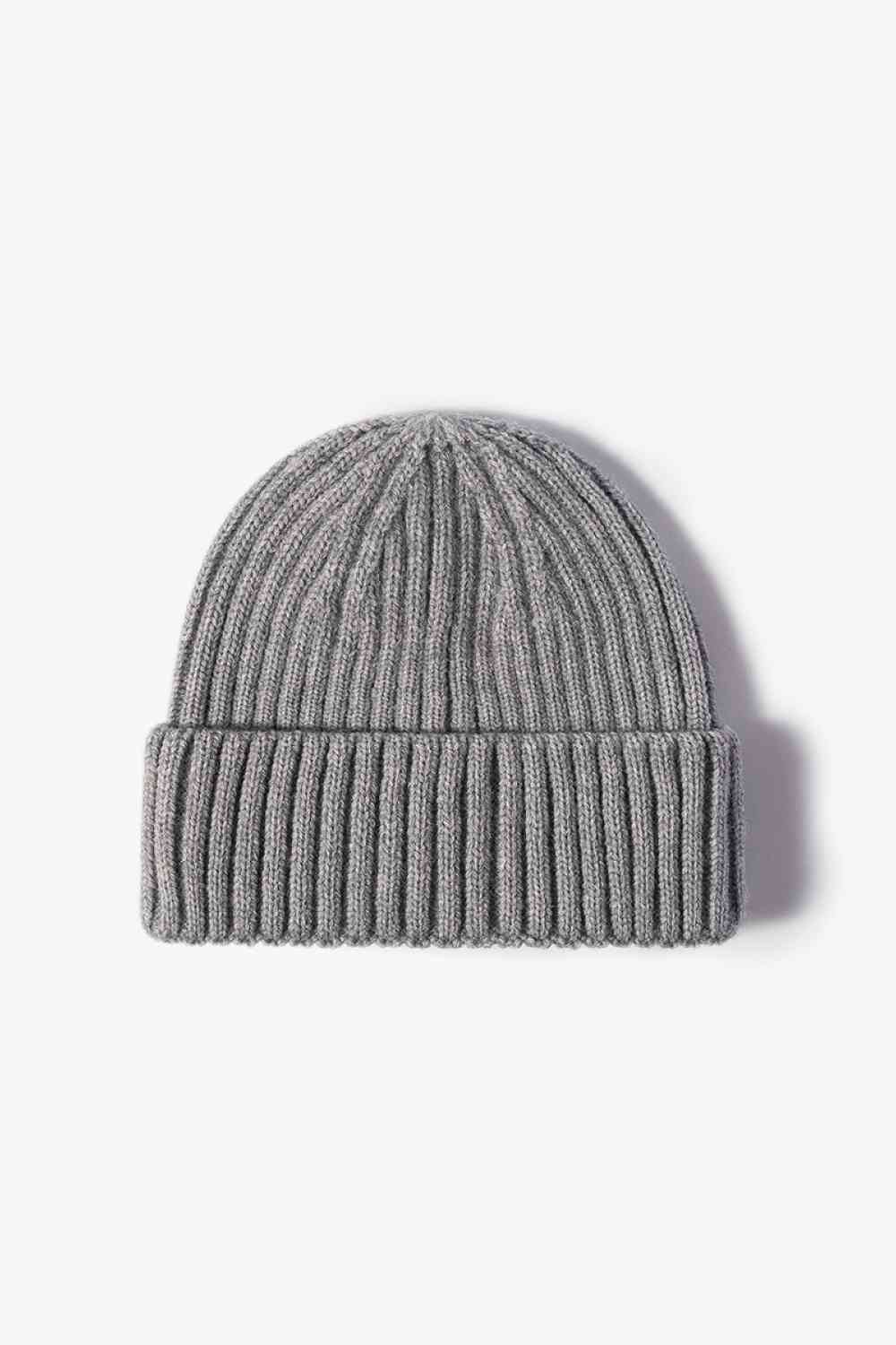 Rib-Knit Cuff Beanie Trendsi