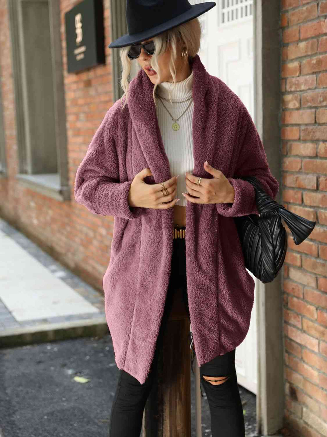  Hooded Teddy Coat Trendsi