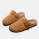 Suede Closed Toe Buckle Slide Trendsi