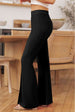 Front Slit Flare Leg Pants Bazaarbey