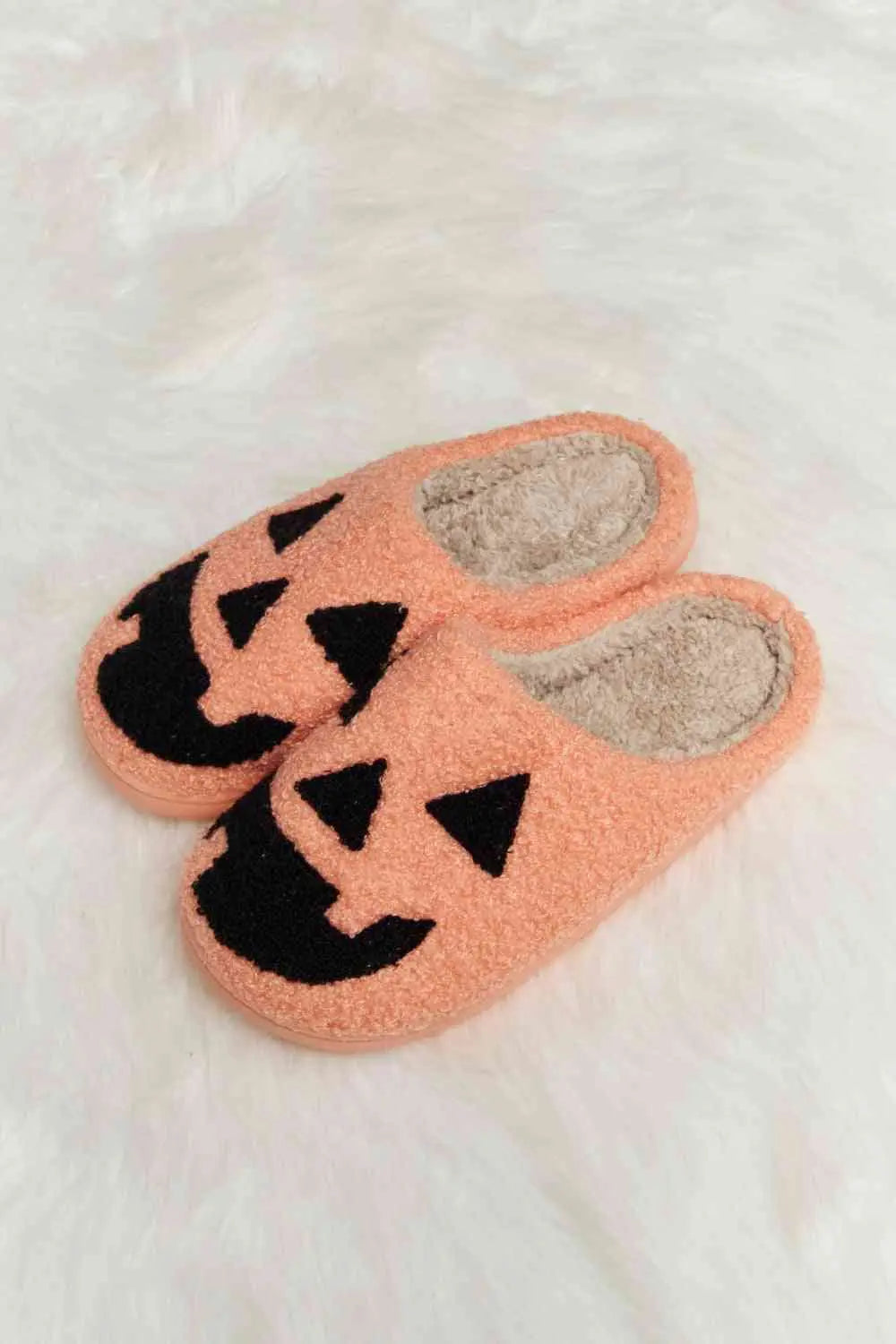 dy Printed Plush Slide Slippers Trendsi