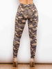 Full Size Camouflage Buttoned Leggings Bazaarbey