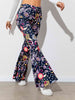 Floral High Waist Flare Leg Pants Bazaarbey