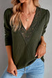 BazaarBey  Trim V-Neck Top Bazaarbey