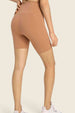 Seamless High-Rise Wide Waistband Biker Shorts Trendsi