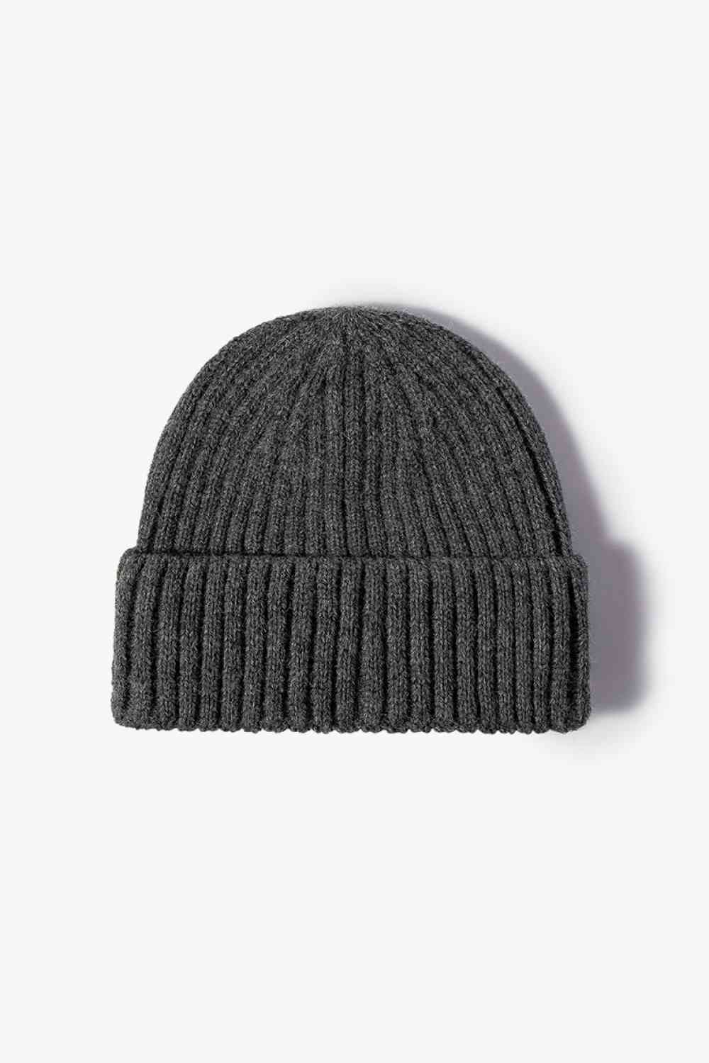 Rib-Knit Cuff Beanie Trendsi