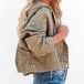 Hooded Dropped Shoulder Denim Jacket Bazaarbey