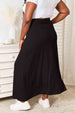  Full Size Soft Rayon Drawstring Waist Maxi Skirt Rayon Trendsi