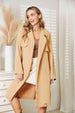   Tied Trench Coat with Pockets Trendsi