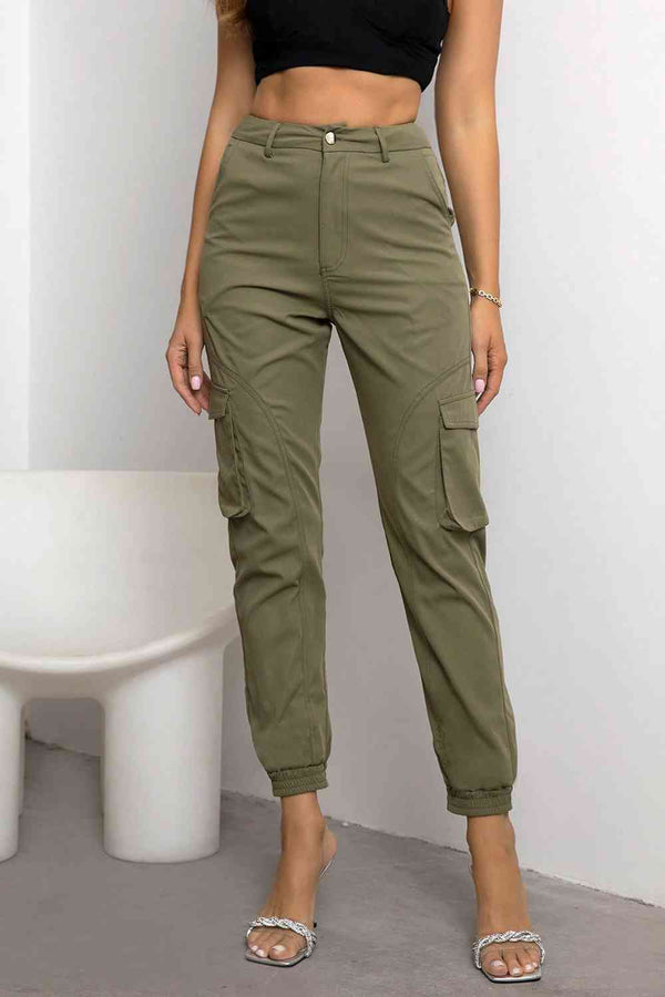 High Waist Cargo Pants Bazaarbey