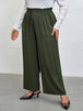 Plus Size Tied Wide Leg Pants Bazaarbey