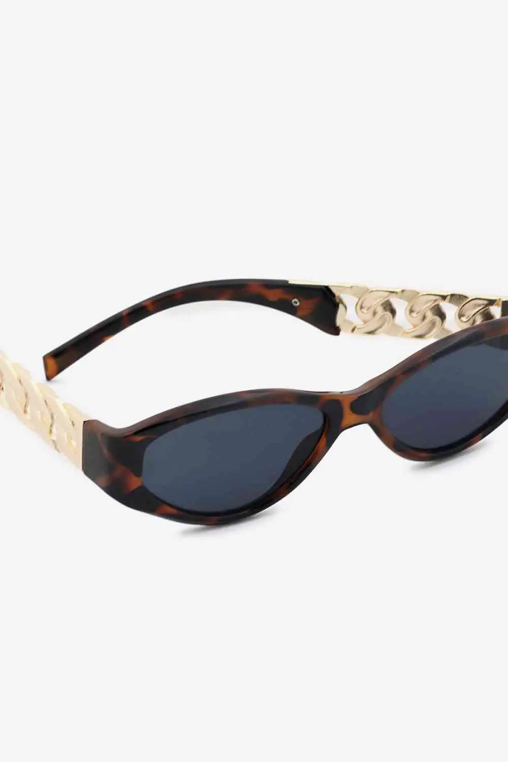 Chain Detail Temple Cat Eye Sunglasses Trendsi