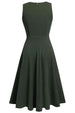 Round Neck Sleeveless Lace Trim Dress -BazaarBey - www.shopbazaarbey.com