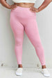  Fit For You Full Size High Waist Active Leggings in Light Rose Bazaarbey