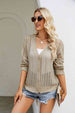  Button Front V-Neck Cardigan Trendsi