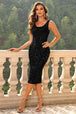 Sequin Sleeveless Slit Dress Bazaarbey