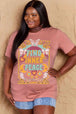  Full Size FIND INNER PEACE Graphic Cotton T-Shirt Bazaarbey