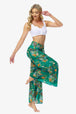 Floral Tie-Waist Tiered Culottes Bazaarbey