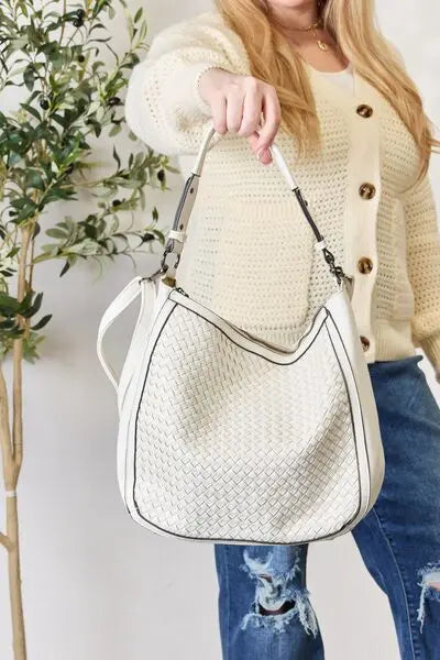  Weaved Vegan Leather Handbag Bazaarbey