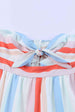 Striped Strapless Sweetheart Neck Dress -BazaarBey - www.shopbazaarbey.com