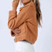 Long Sleeve Collared Neck Sherpa Jacket Trendsi