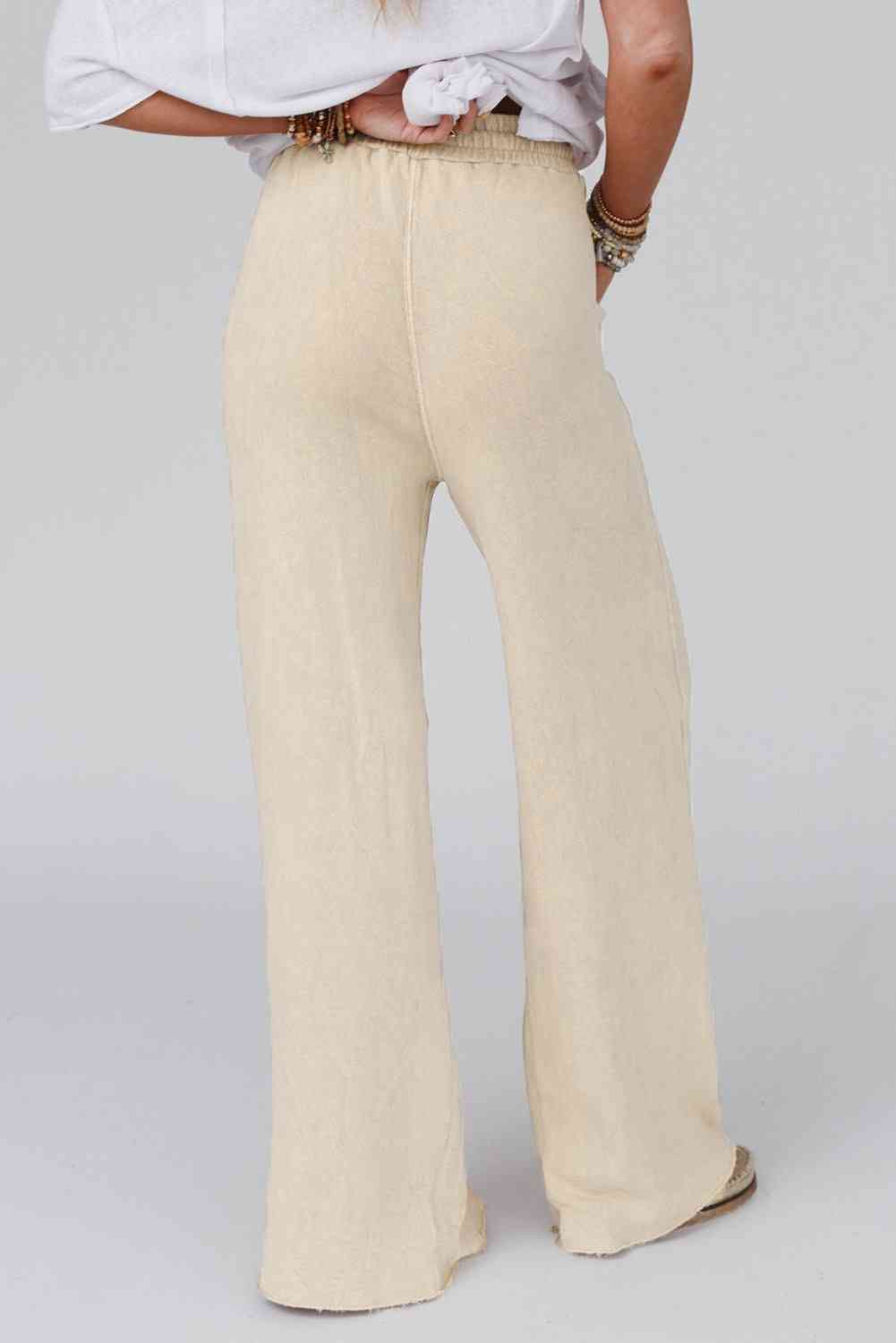 Wide Leg Pocketed Pants Bazaarbey