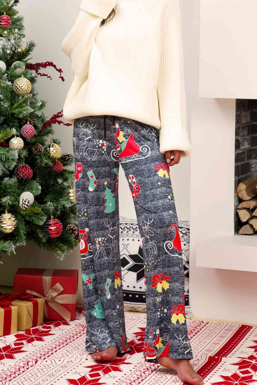 Christmas Straight Leg Pants Bazaarbey