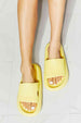 MMShoes Arms Around Me Open Toe Slide in Yellow Trendsi