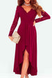 Lace High-Low V-Neck Dress Bazaarbey