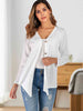 Button Up V-Neck Long Sleeve Cardigan Trendsi