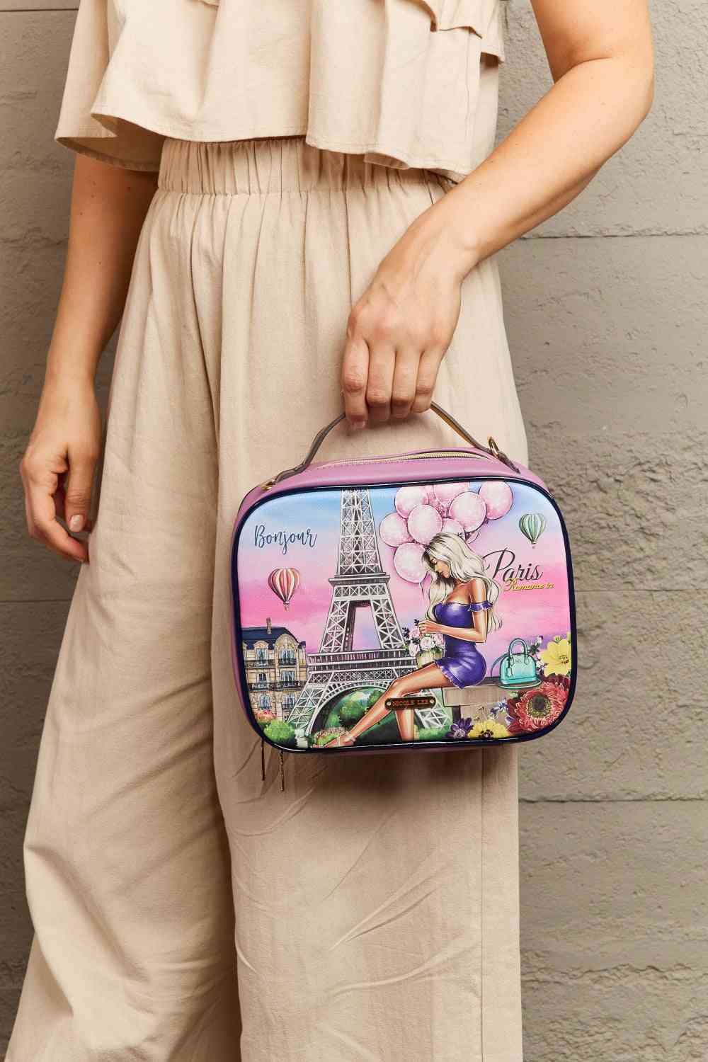  Printed Handbag with Three Pouches Bazaarbey