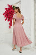 Smocked Square Neck Tiered Dress -BazaarBey - www.shopbazaarbey.com