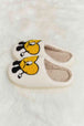 dy Love Heart Print Plush Slippers Trendsi