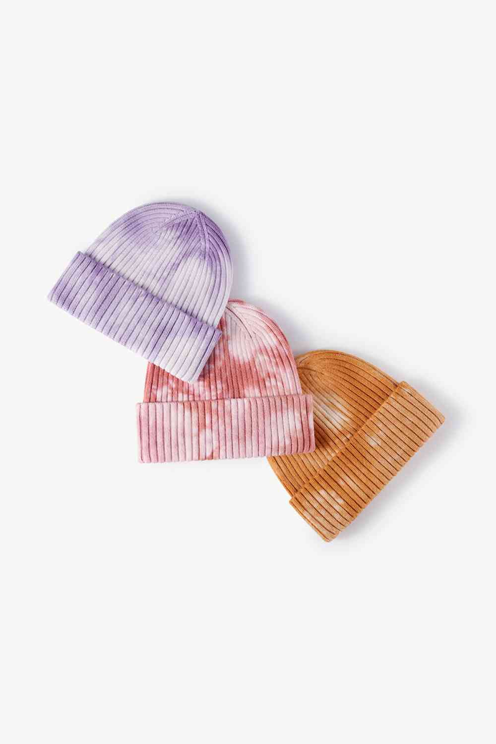 Tie-Dye Ribbed Cuffed Beanie Trendsi