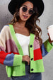  Button-Down Dropped Shoulder Cardigan Trendsi