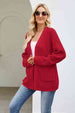  Long Sleeve Cardigan with Pockets Trendsi