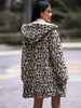  Print Hooded Teddy Coat Trendsi