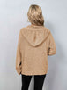 Button-Down Long Sleeve Hooded Sweater Bazaarbey