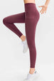 Wide Waistband Slim Fit Long Sports Pants with Pocket Bazaarbey