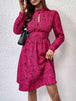 Mock Neck Cutout Long Sleeve Dress -BazaarBey - www.shopbazaarbey.com