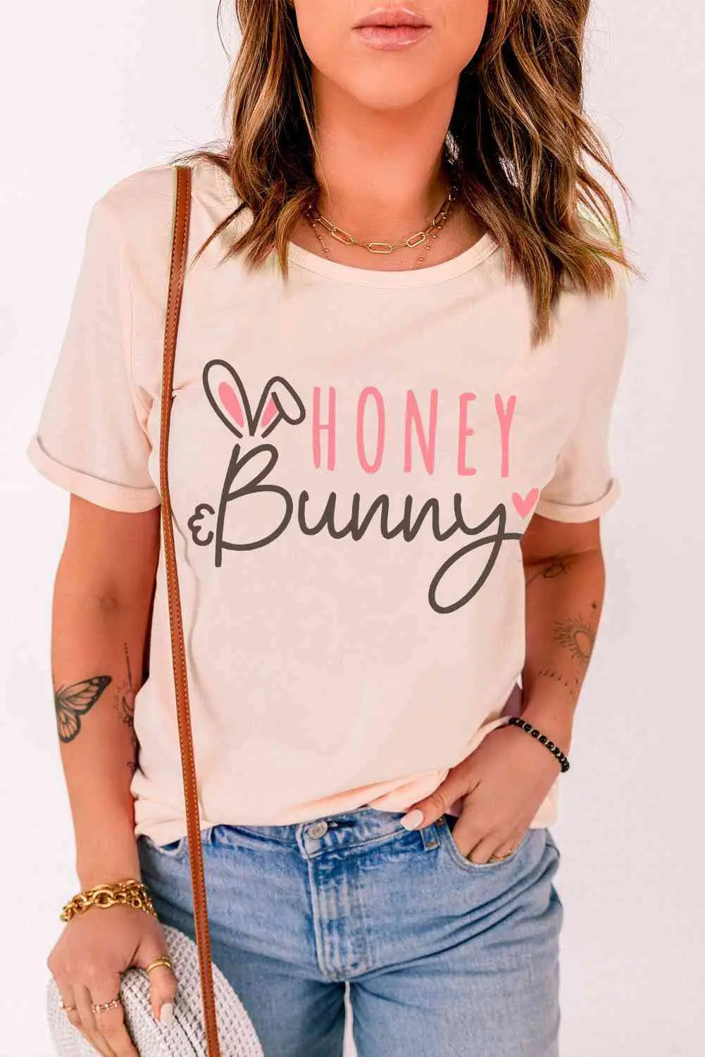 HONEY BUNNY Graphic Easter Tee Bazaarbey