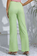 Slit High-Rise Flare Pants Bazaarbey