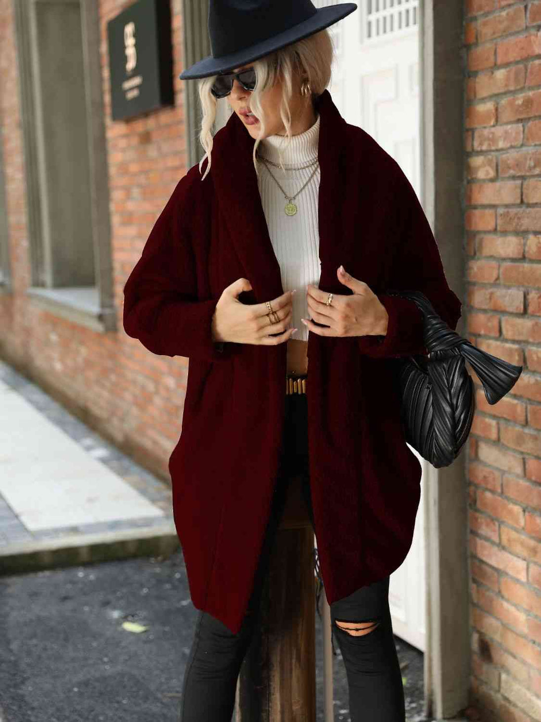  Hooded Teddy Coat Trendsi