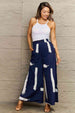 Printed Wide Leg Long Pants Bazaarbey