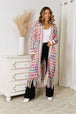 Multicolored   Hem Cardigan Bazaarbey