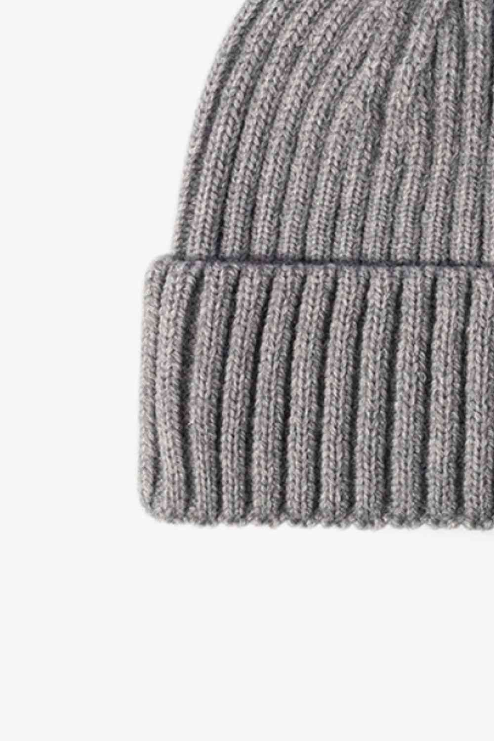 Rib-Knit Cuff Beanie Trendsi