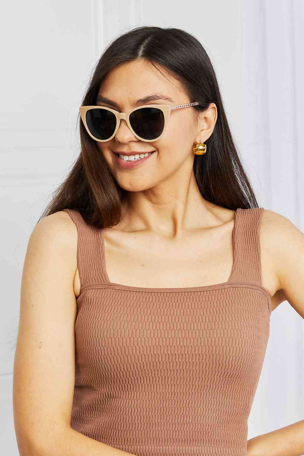 Cat-Eye Acetate Frame Sunglasses Trendsi