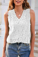 Lace V-Neck Tank Bazaarbey