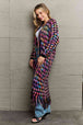 Multicolored   Hem Cardigan Bazaarbey