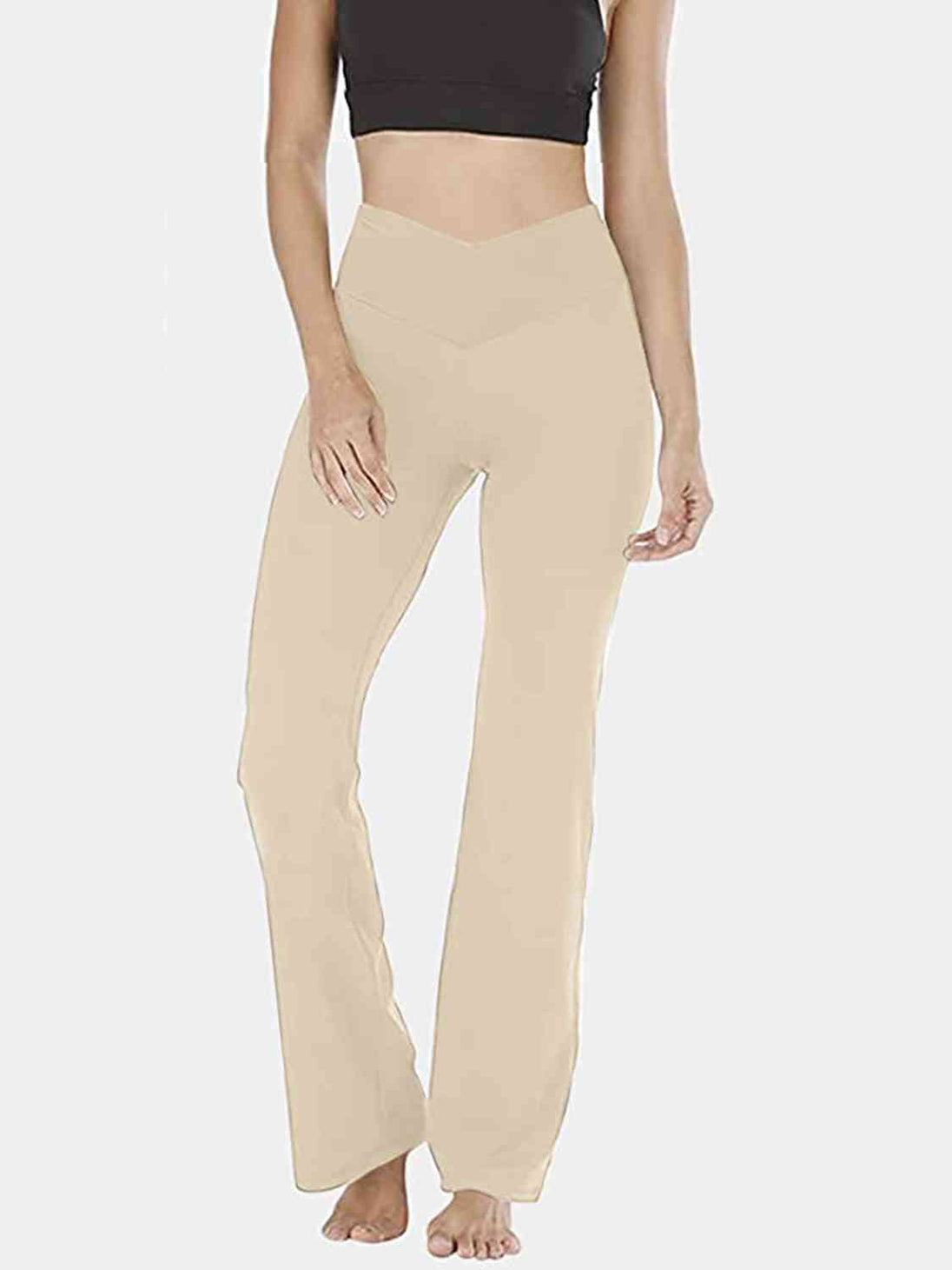 V-Waist Bootcut Long Pants Bazaarbey